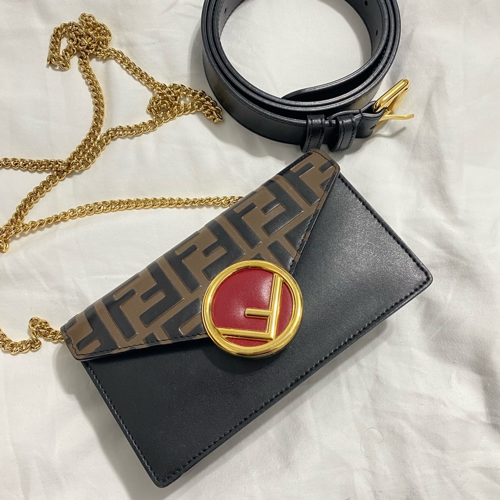Fendi leather belt bag